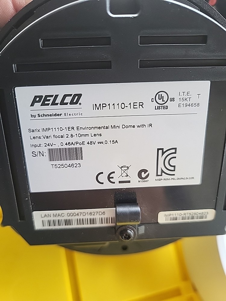 Pelco IMP1110-1ER Environmental Mini Dome