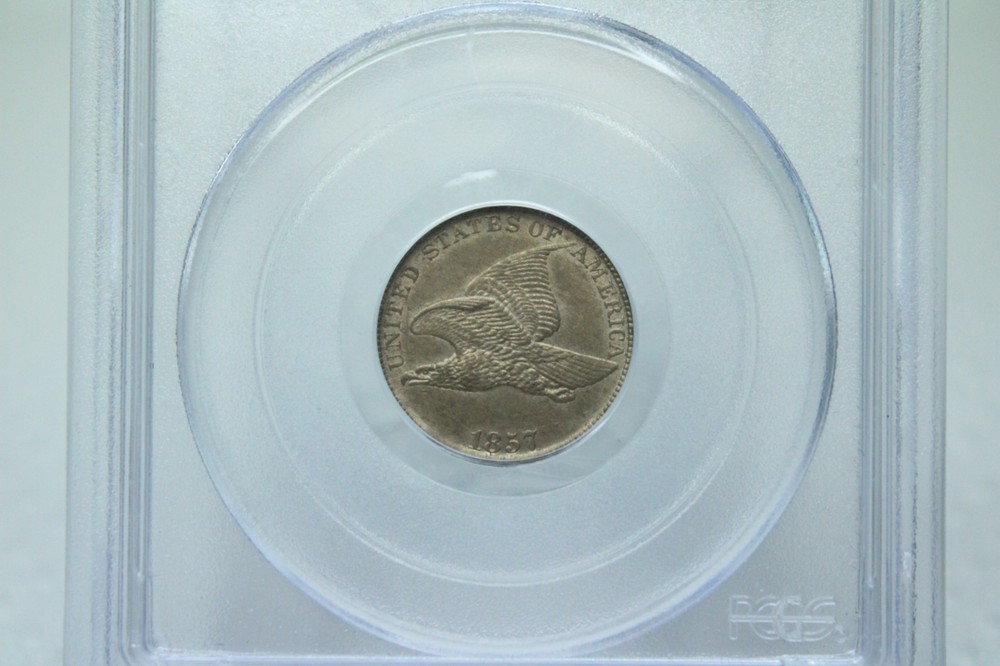 1857 Flying Eagle Cent 1C PCGS MS63 #2524
