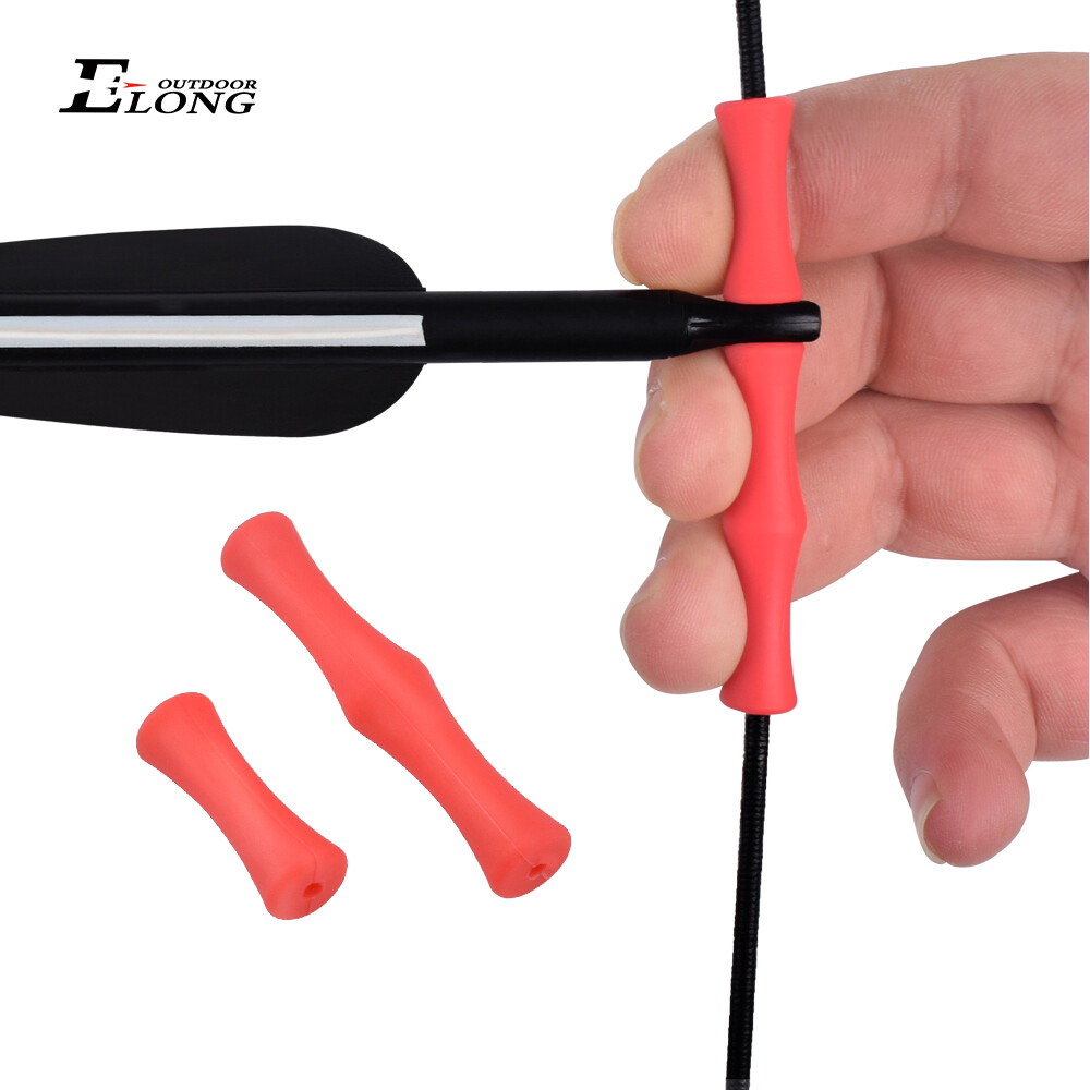 Bowstring Finger Guard Bowstring Saver Protective Finger Silicon Release 1 Pair