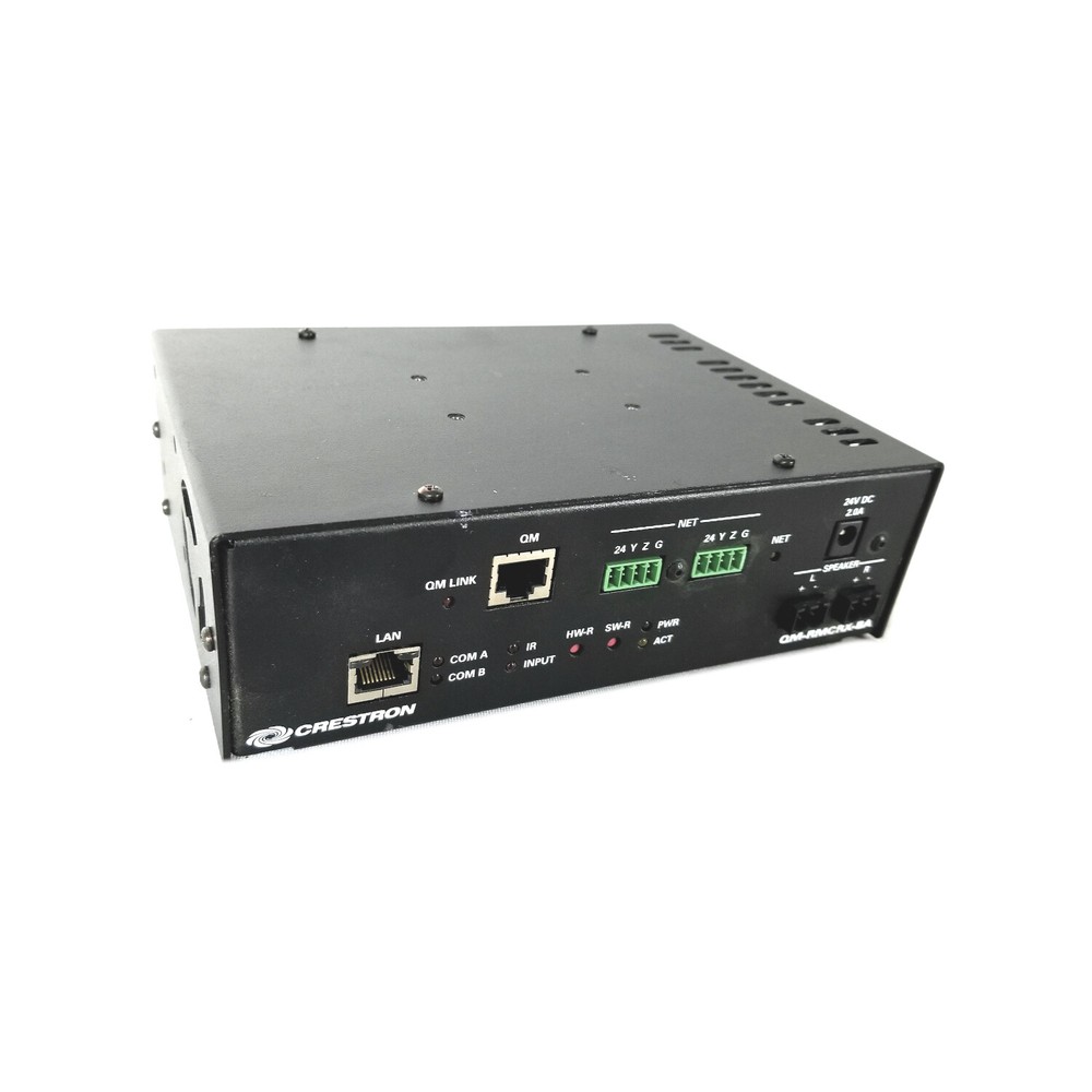 Crestron QM-RMCRX-BA 2-Series Ethernet QuickMedia Receiver Processor Amplifier