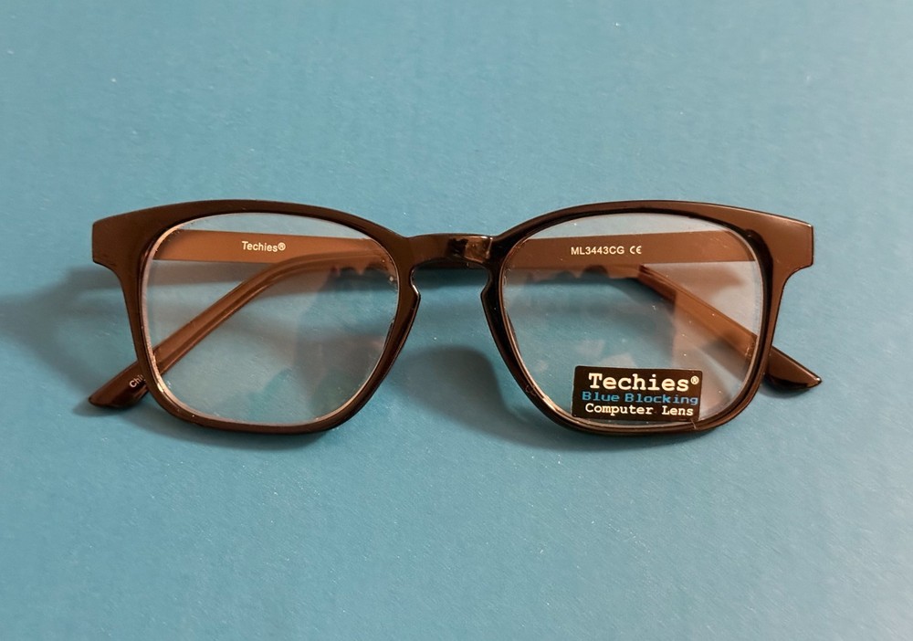 Techies Blue Light Blocking Computer Lens Glasses Black ML3443CG