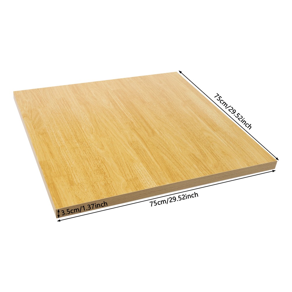 US Wood Color 75x75x3.5cm Adjustable Workbenches Tabletop Rectangular Countertop