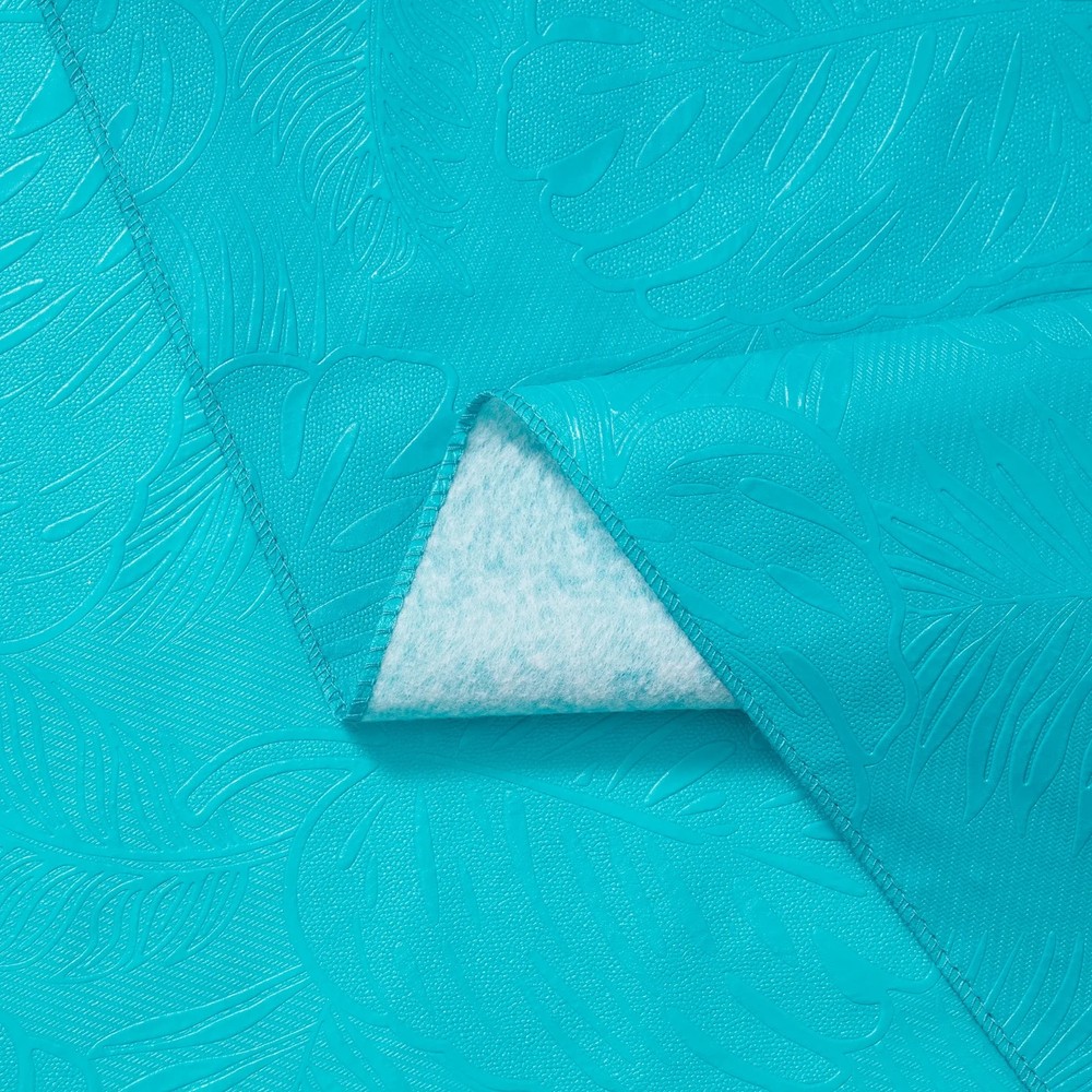 Mainstays 60" x 102" PEVA Rectangular Tablecloth - Leaf Embossed Aqua