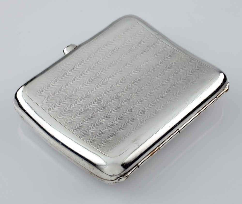 Sampson Mordan & Co. Sterling Silver Cigarette Case Monogrammed Nice Condition!