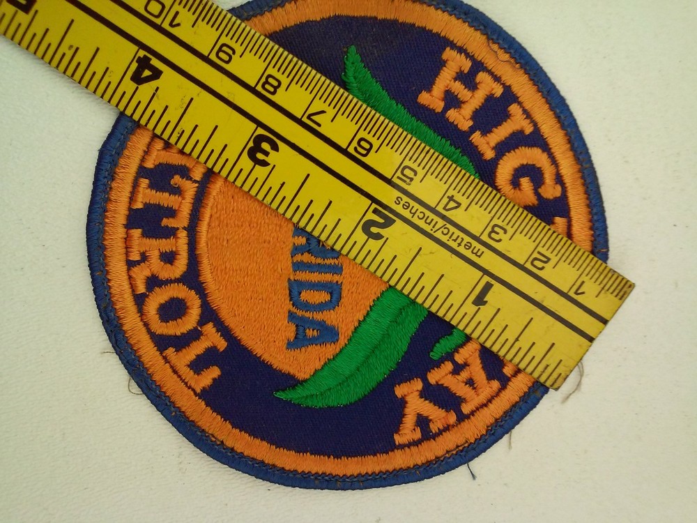Highway Florida Patrol Patch 3.9-Inch Diameter
