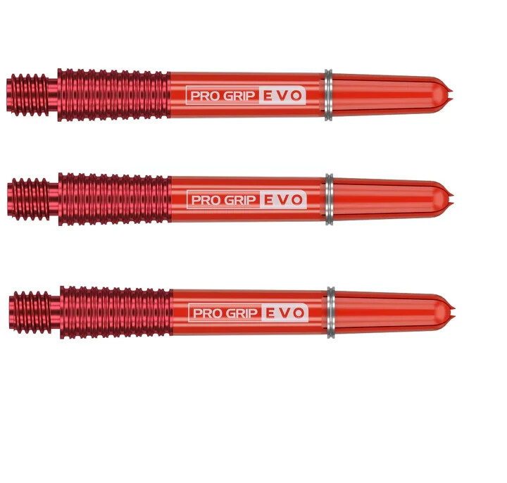INTERMEDIATE  RED TARGET PRO GRIP EVO DART SHAFTS