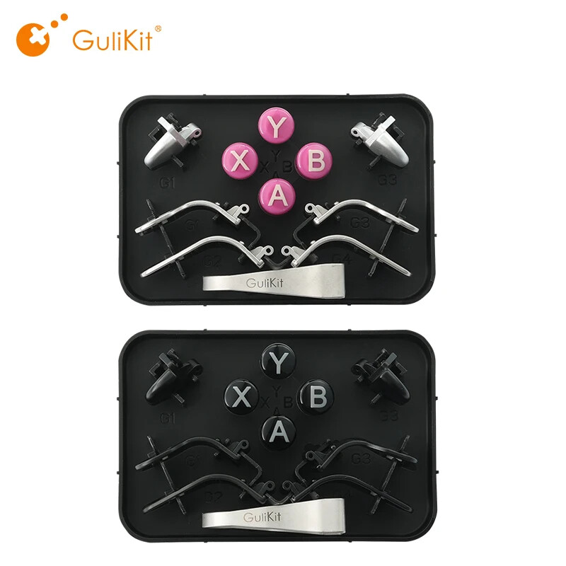 GuliKit KK3 Controller Accessory Pack with Paddles, ABXY Button,Keycap Puller