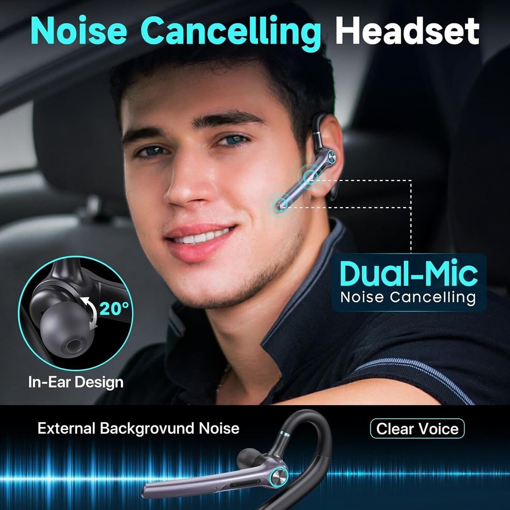 G3 Wireless Mic Bluetooth Earpiece Built-in Dual Microphone Noise Reduction