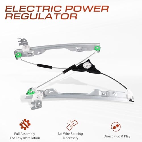 Front Left Driver Side Power Window Regulator Without Motor Compatible for