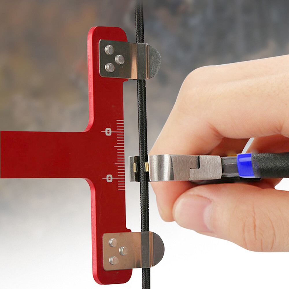 Archery Adjustment Tool Bow String Nocking Points Pliers T Squares Tuning A3K1