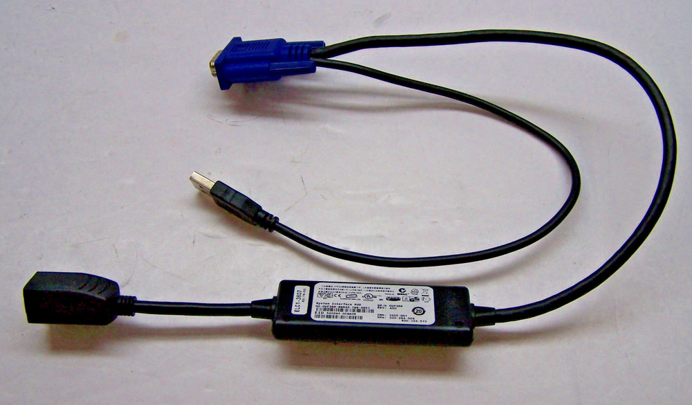 Dell System Interface Pod KVM Switch USB Virtual Media Module Cable DP/N OUF366