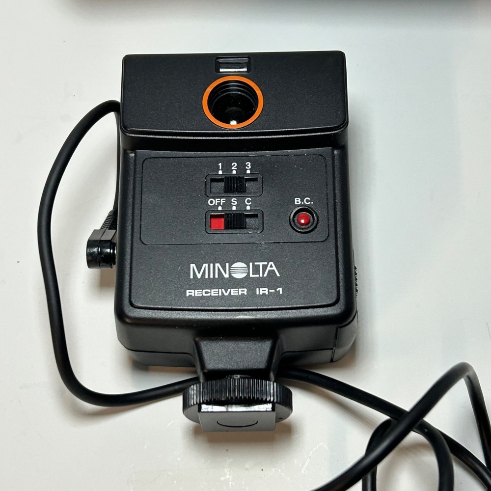 Minolta Receiver IR-1 Cables & Case Made in Japan