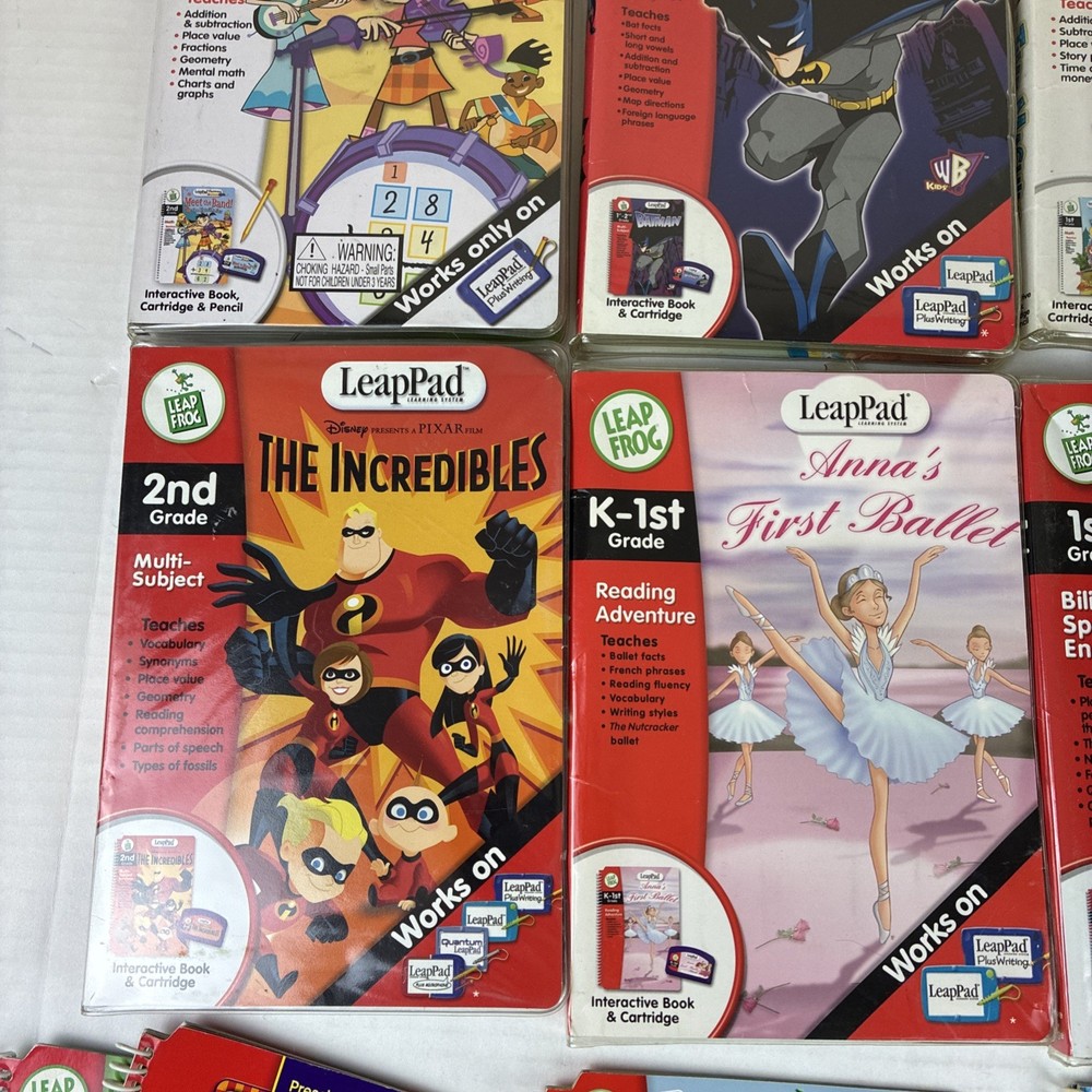 LeapFrog Educational Learning 8 Books with Cartridges