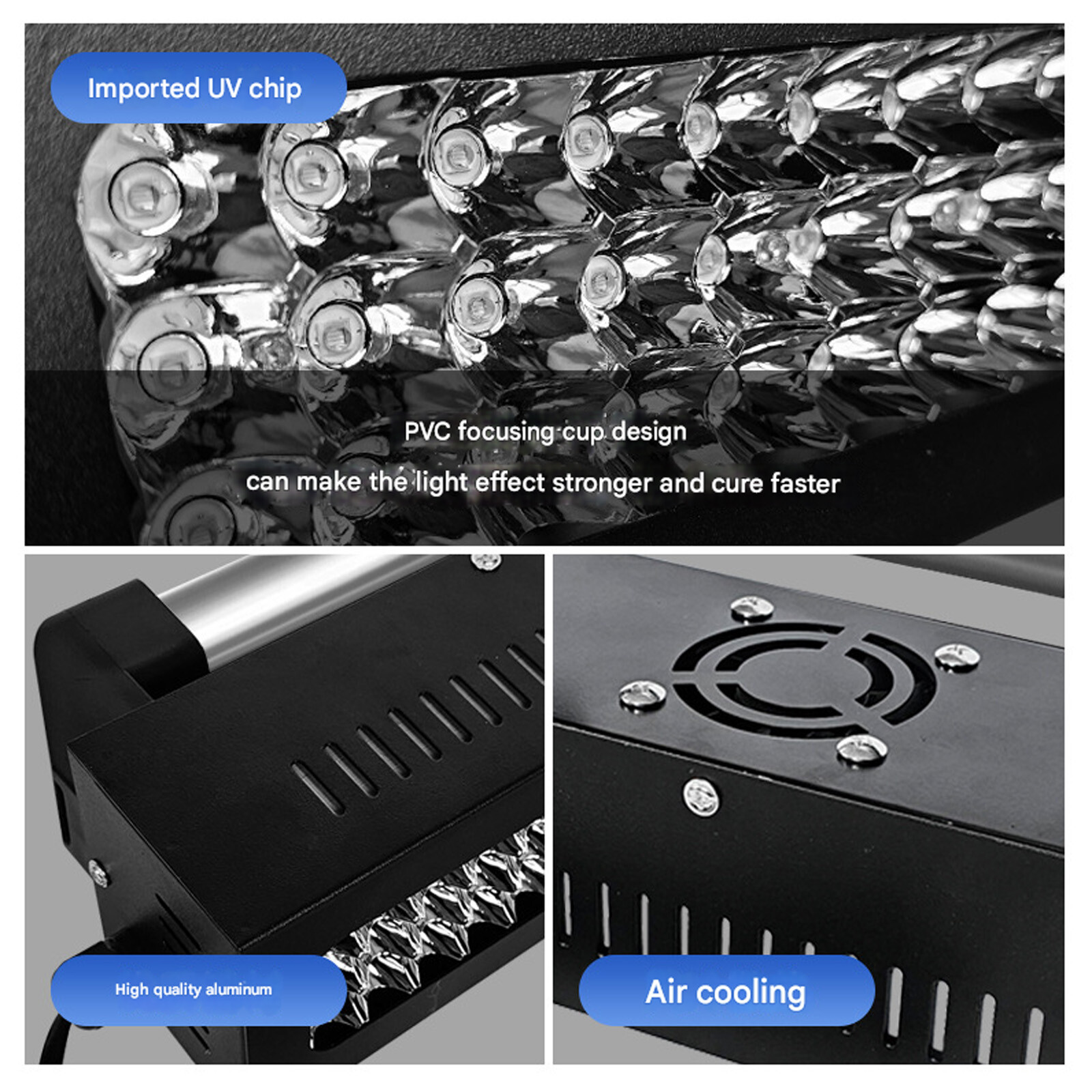 150W spotlight UV curing lamp 395NM for UV primer curing