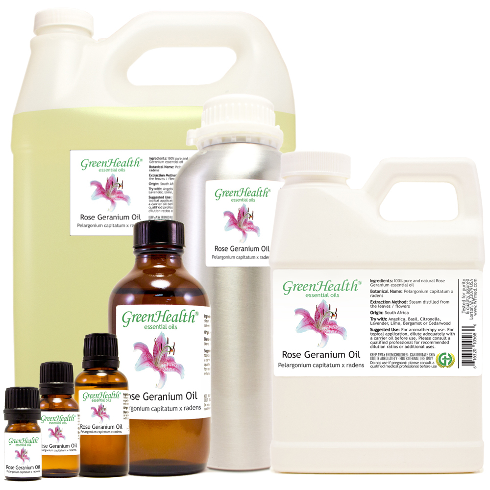 Rose Geranium Essential Oil 100% Pure Many Sizes Free Shipping