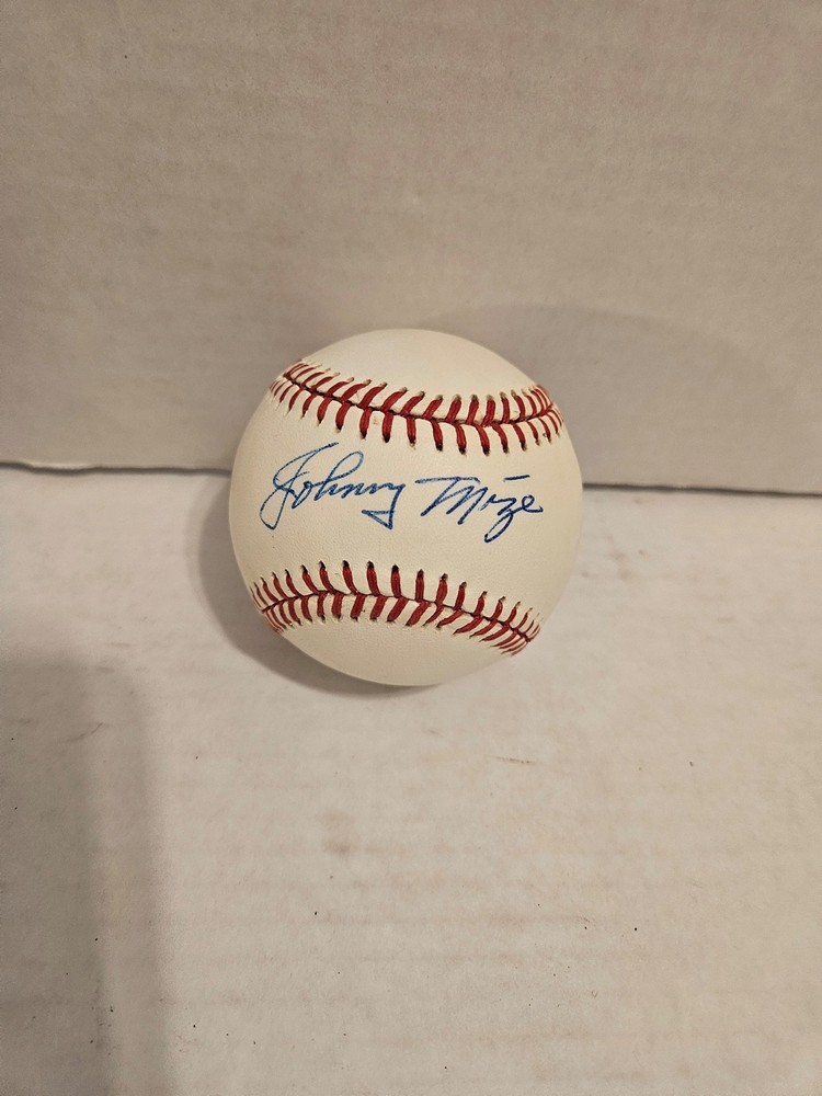 Johnny Mize Autographed Baseball