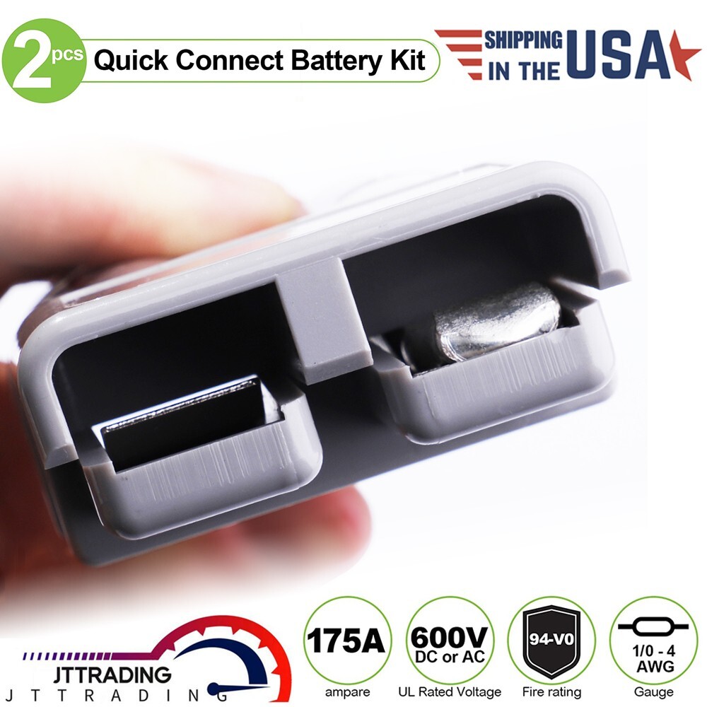 175Amp Battery Quick Connect/Disconnect Connector 12V Wire Harness Plug Connect