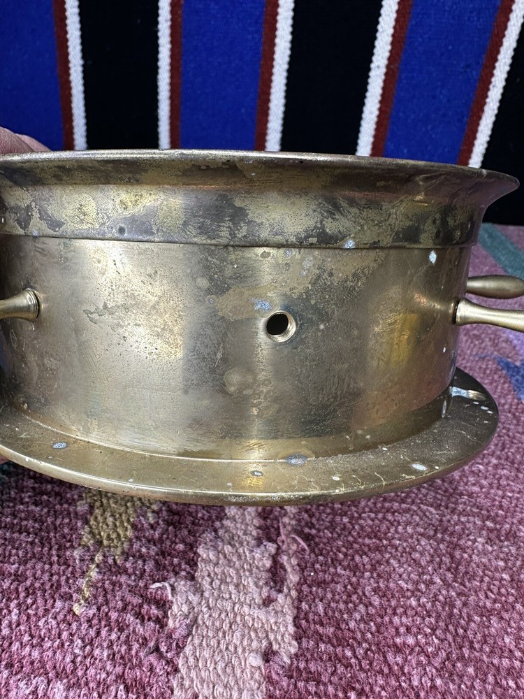 vintage us maritime brass clock