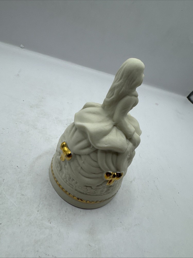 White Ceramic Girl Bell