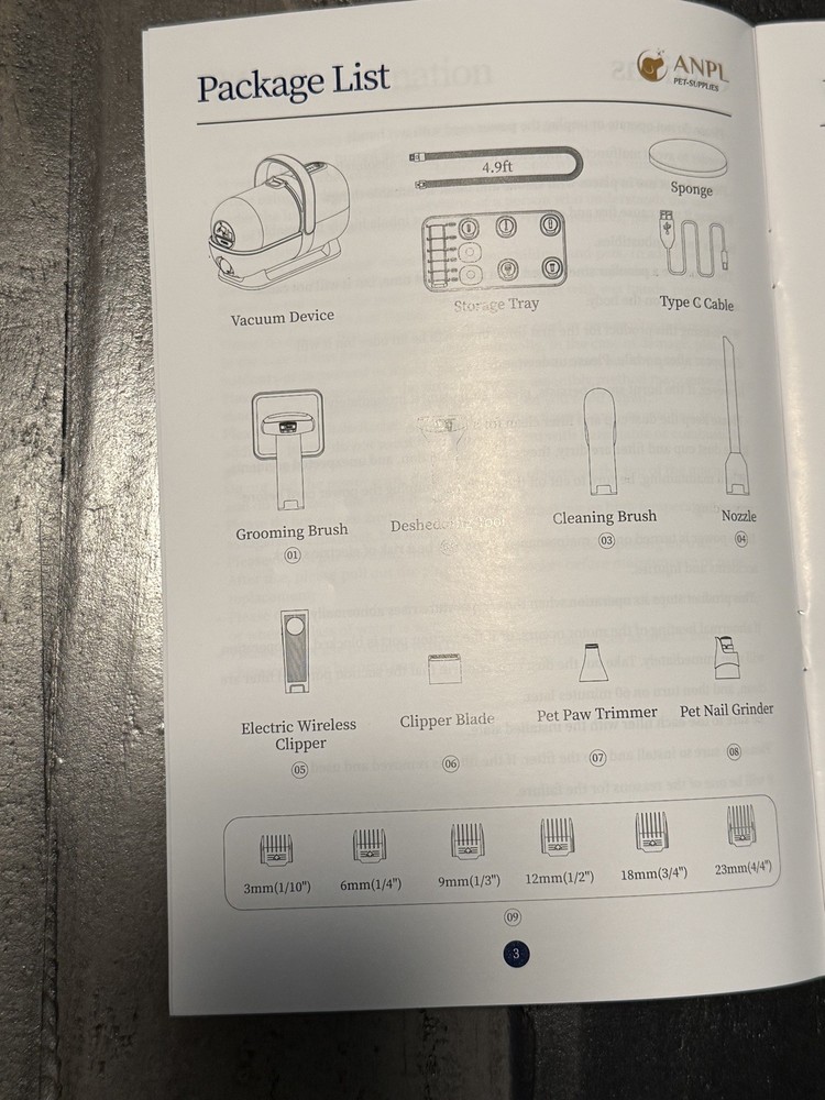 Pet grooming kit & Vacuum
