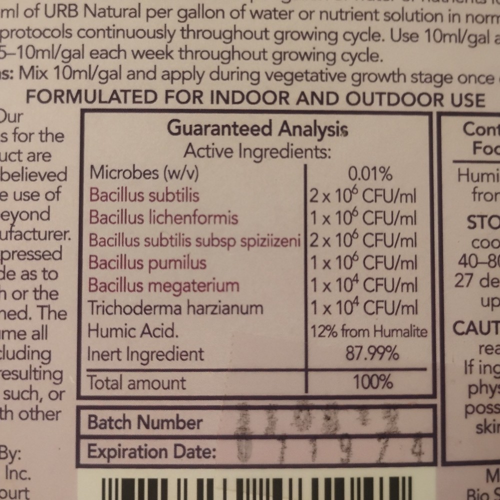 URB Natural Microbial Inoculant