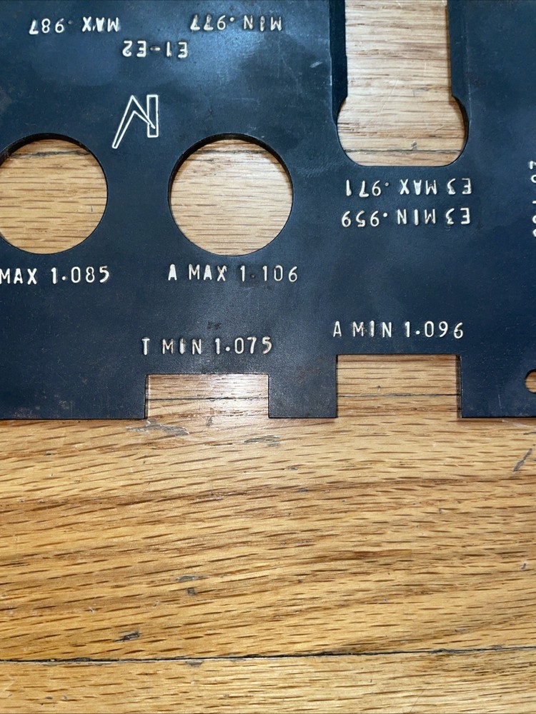 Combination Finish Gauge Chart 28-PCO B-2178