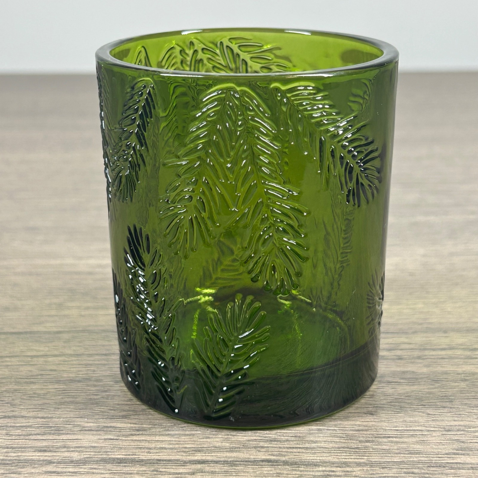 Fraser Fir Green Glass 6.5oz Empty Thymes Candle Jar - Craft & Holiday Decor