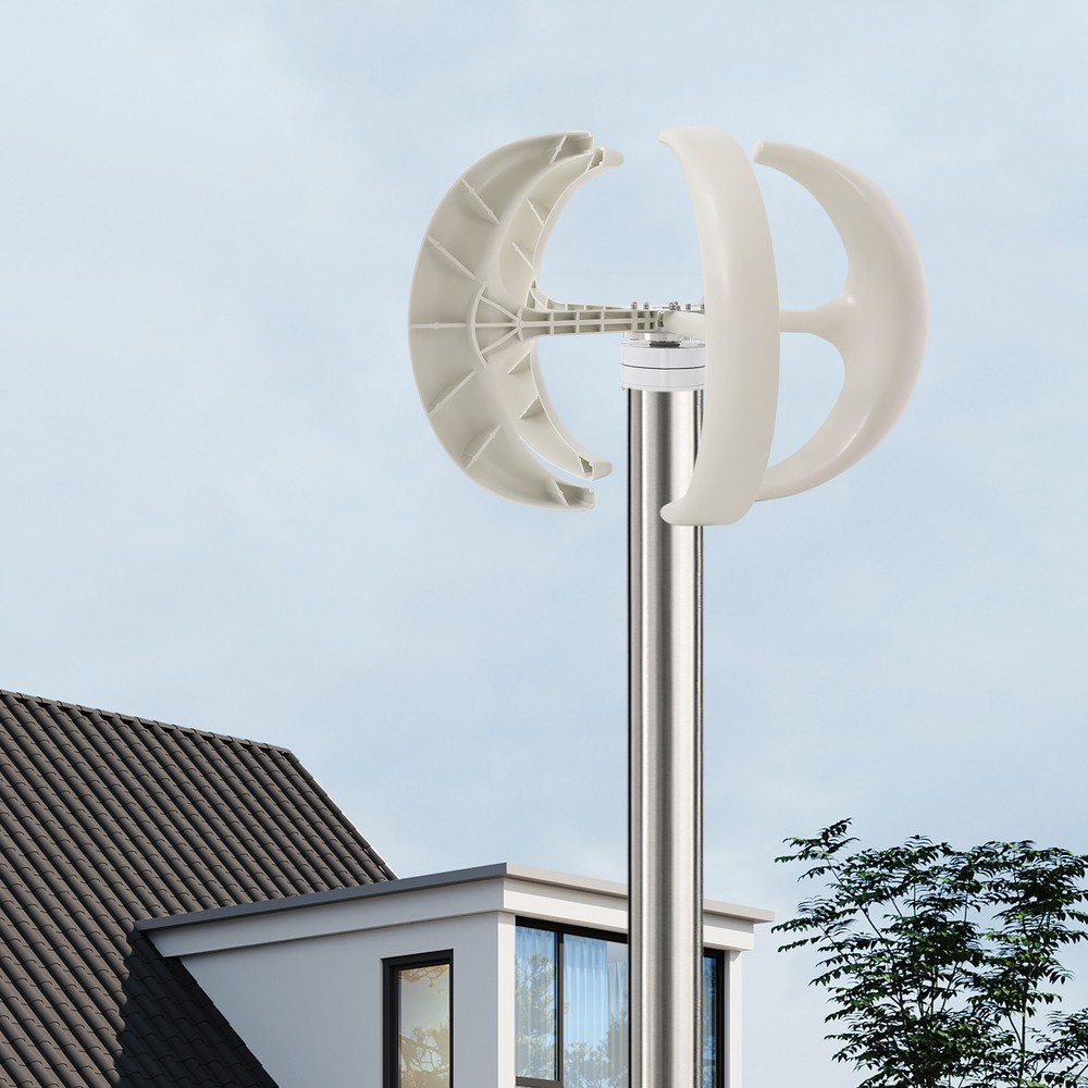 600W 24V Vertical Axis Wind Power Turbine Generator Controller Home Windmill