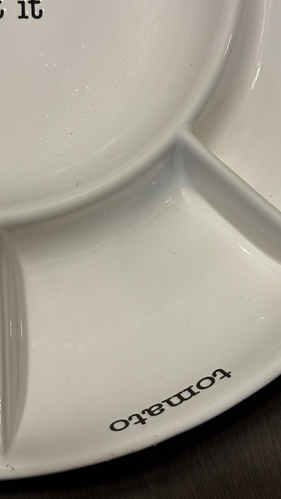 Large mud pie serving Platter For Taco’s 14 In