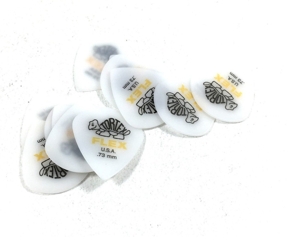 Dunlop Guitar Picks Flex Jazz 12 Picks .73mm Medium (468P.73)