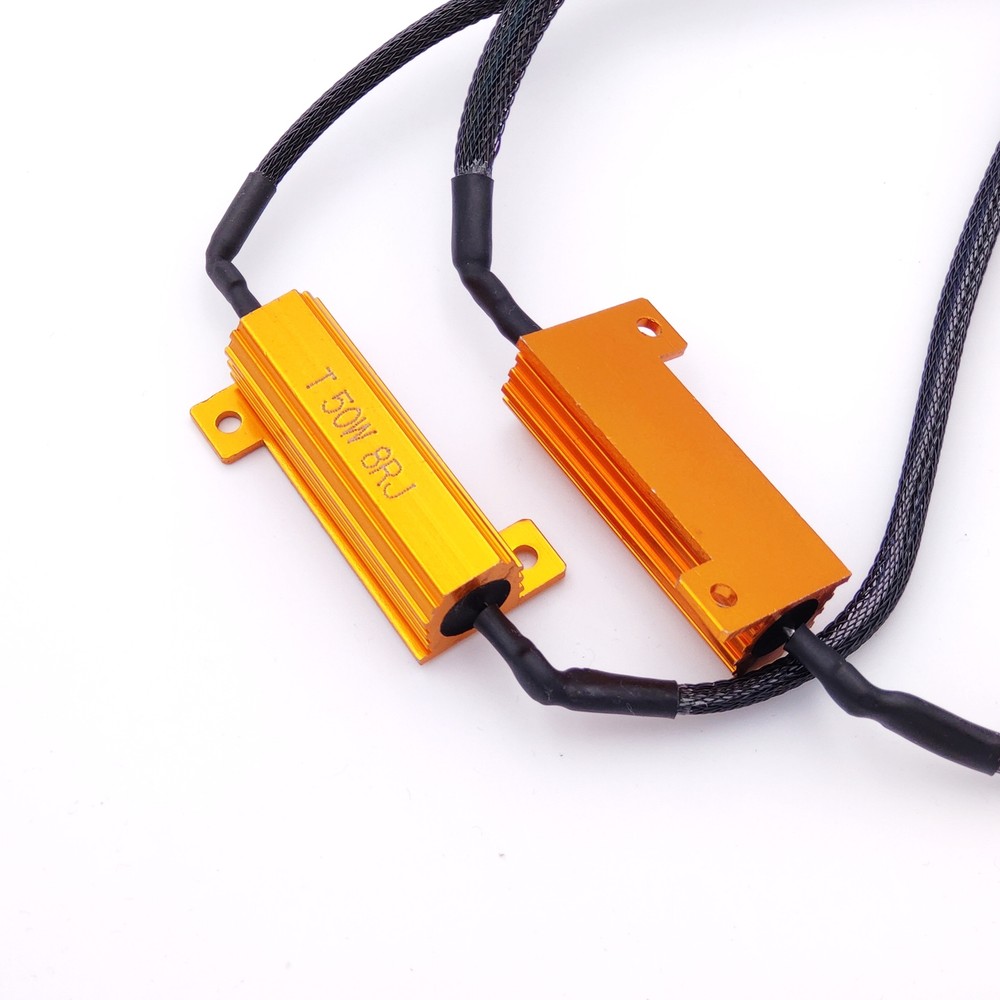 2x 7443 Load Resistor Hyper Flash Canceller Switchback For LED Turn Signal Light