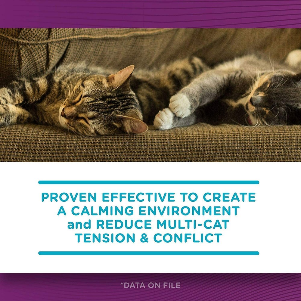 Comfort Zone MultiCat Calming Diffuser Refill for Cat Calming, 6 pack