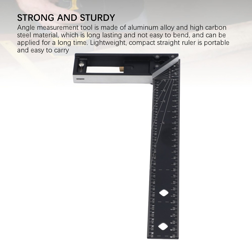 Multi Angle Measuring Ruler 45 90 Degree Combination Right Angle Accurate New