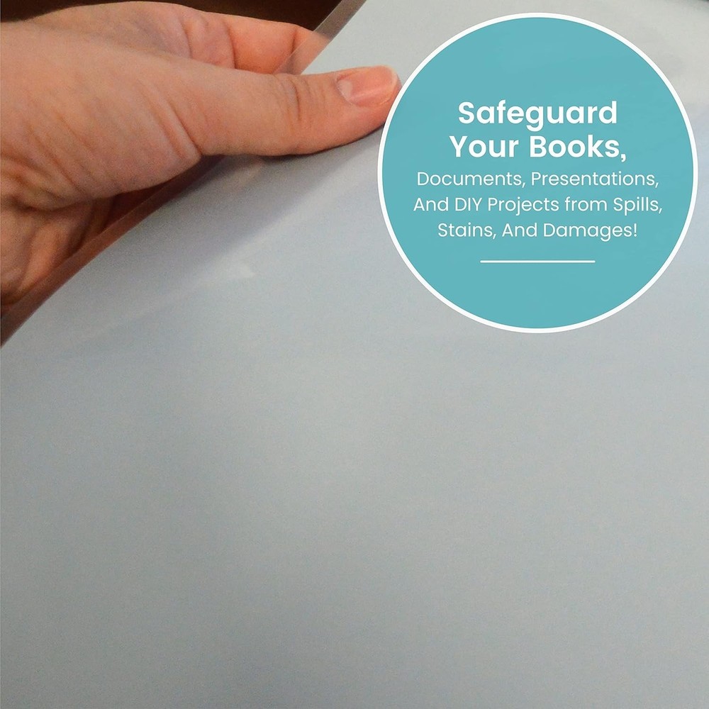 Versatile Self-Adhesive Book Cover Protective Liner – 60'' Long Roll