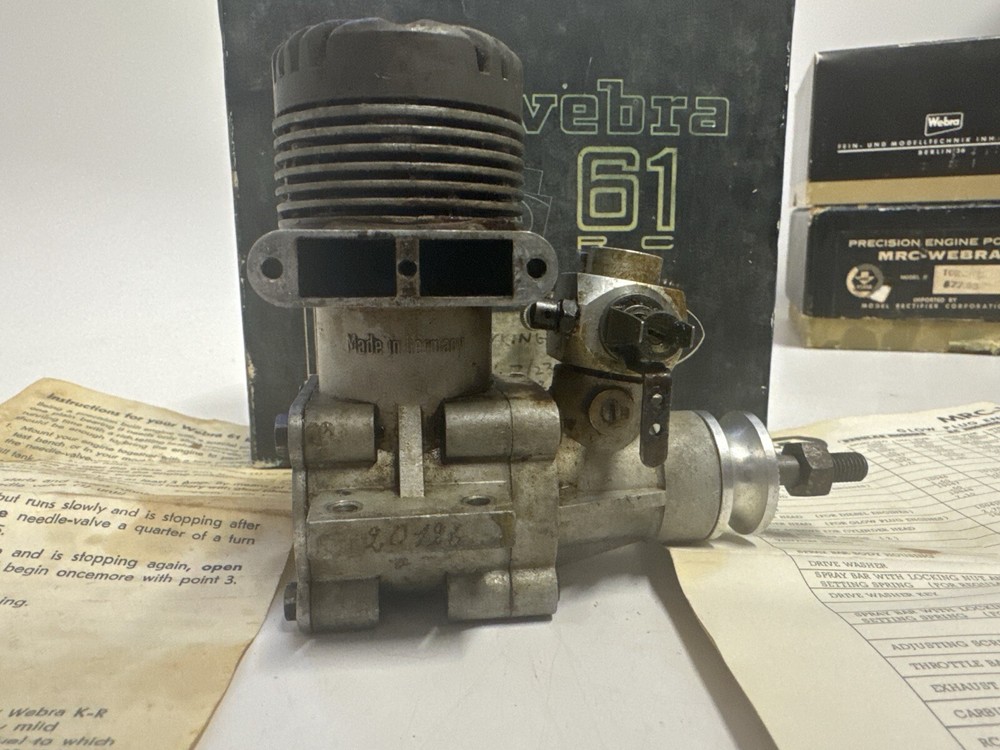 WEBRA MODEL AIRPLANE ENGINE R/C 61 RC 10CCM 1020