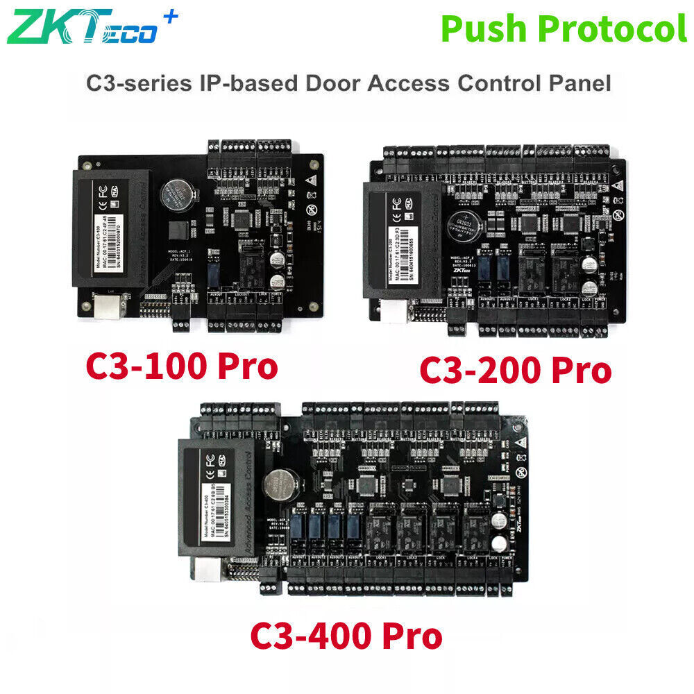 ZKTeco TCP/IP C3-100 Pro C3-200 Pro C3-400 Pro Reader Access Control Panel