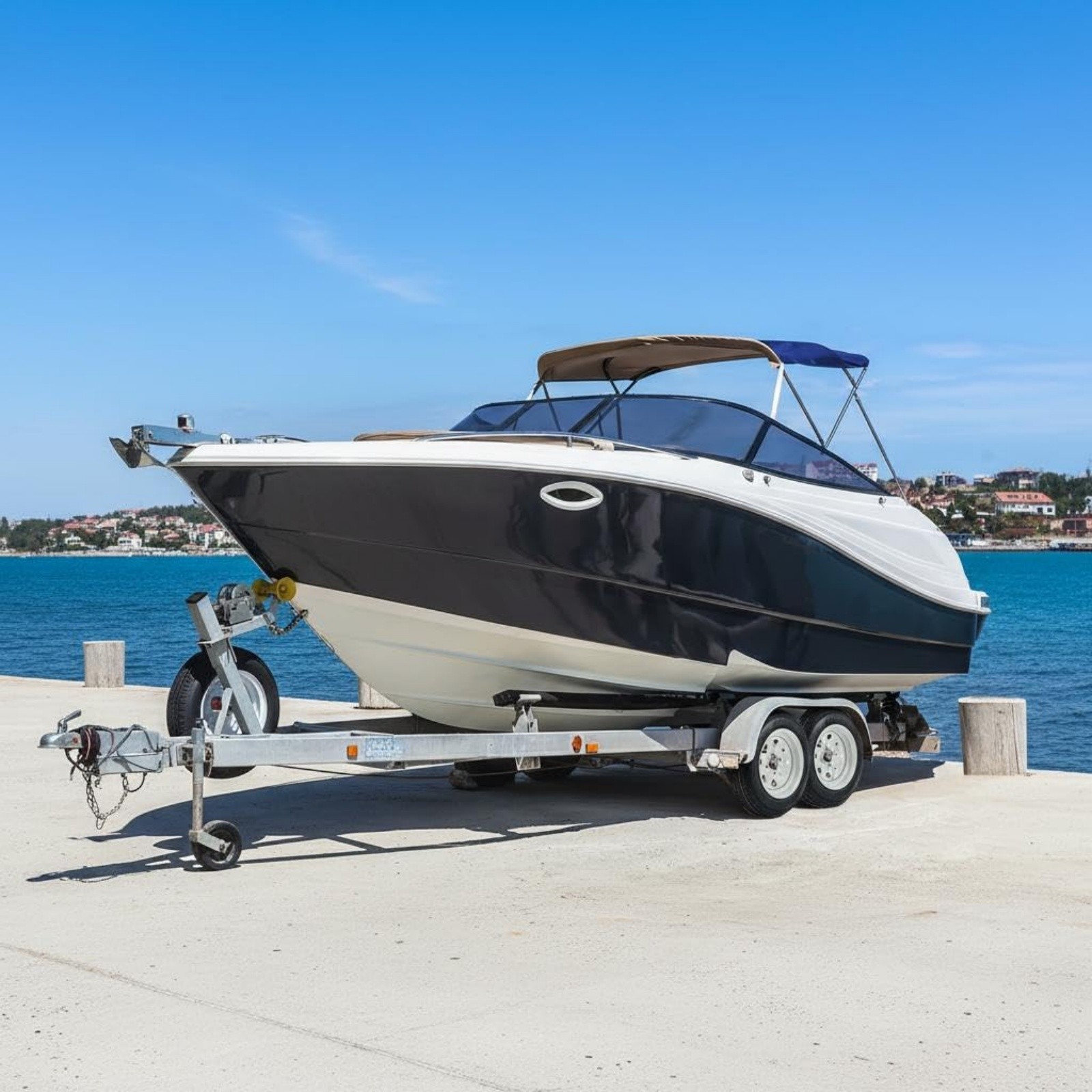 2 Pack 4.80-12 Trailer Tires with 12" Rims 5 Lug on 4.5" Center Bore 2.95" 6Ply