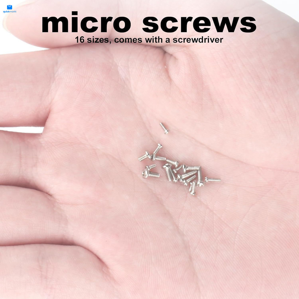 Tiny Screws for Electronics, 800 pcs Mini Micro Small Phillips Pan Head...