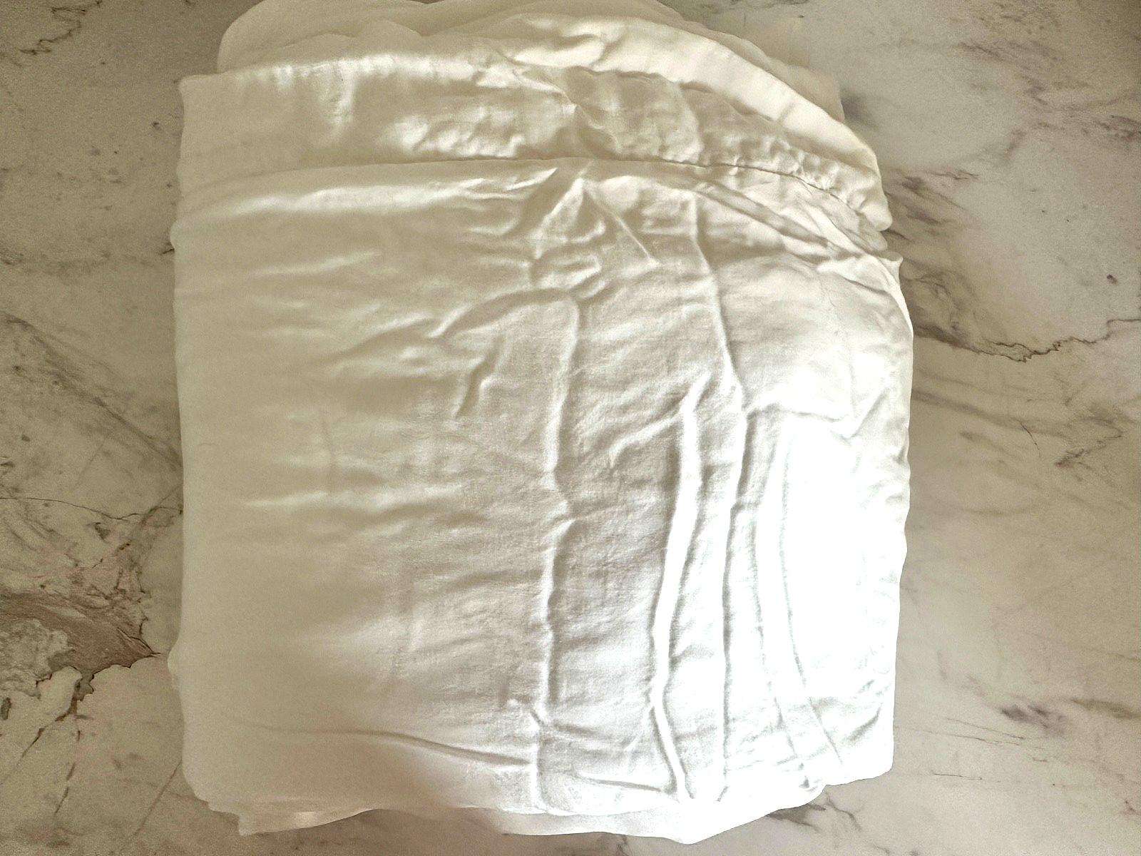 NWOT Pottery Barn Duvet Cover King Cal Off White Tencel Luxury Minimalist 108x92