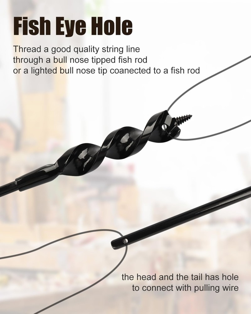 AOKLIT Flexible Installer Drill Bit for Wire Pulling, 36 Inch Extra Long 36”