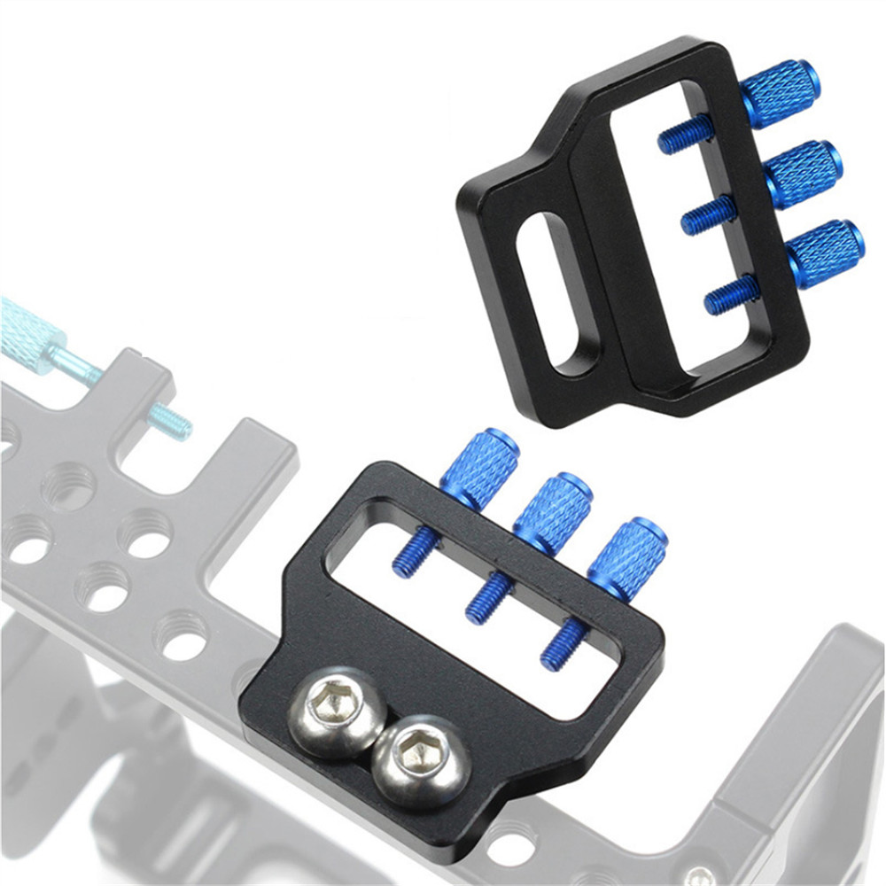 For Camera Cage Quick Release Plate Accessories Cable Clip Mount Adapter