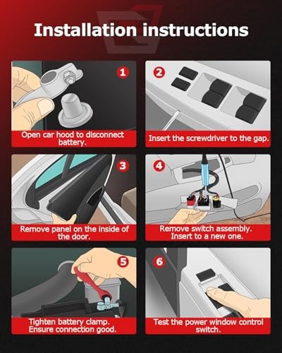 20945224 Front Left Power Window Switch Driver Side Master Power Window