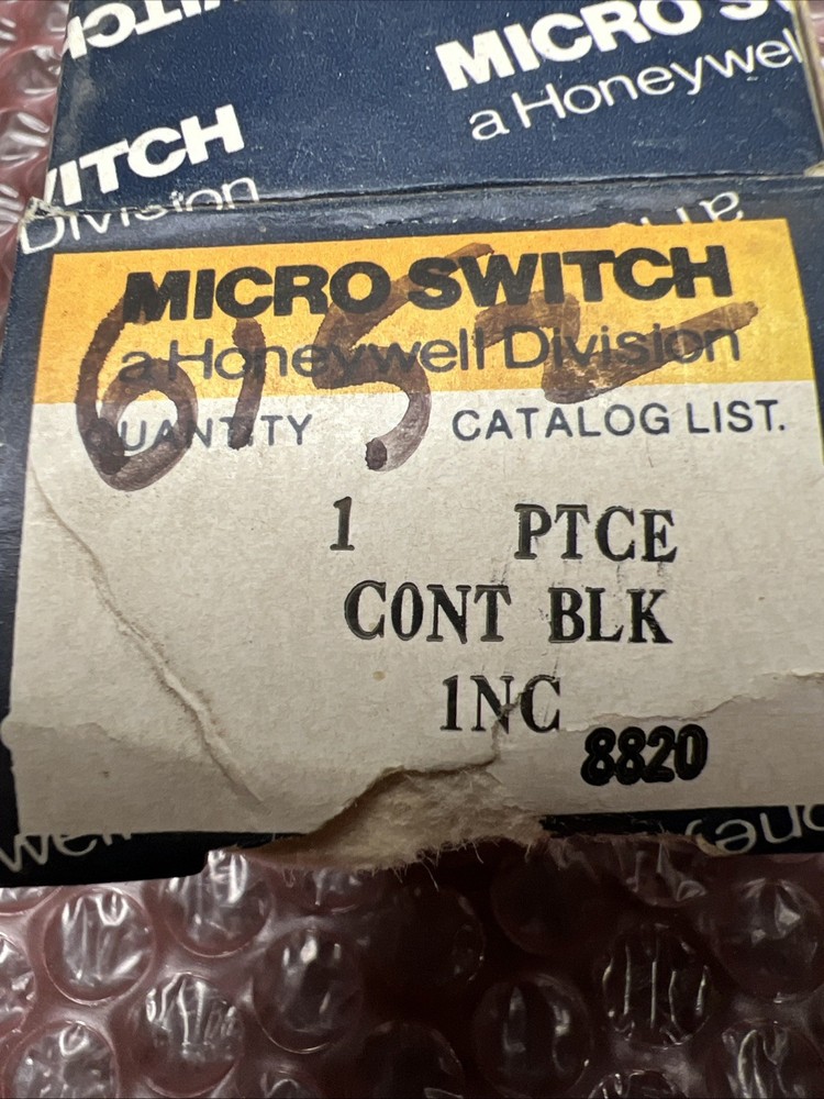 New Honeywell MicroSwitch PTCE, Contact Block