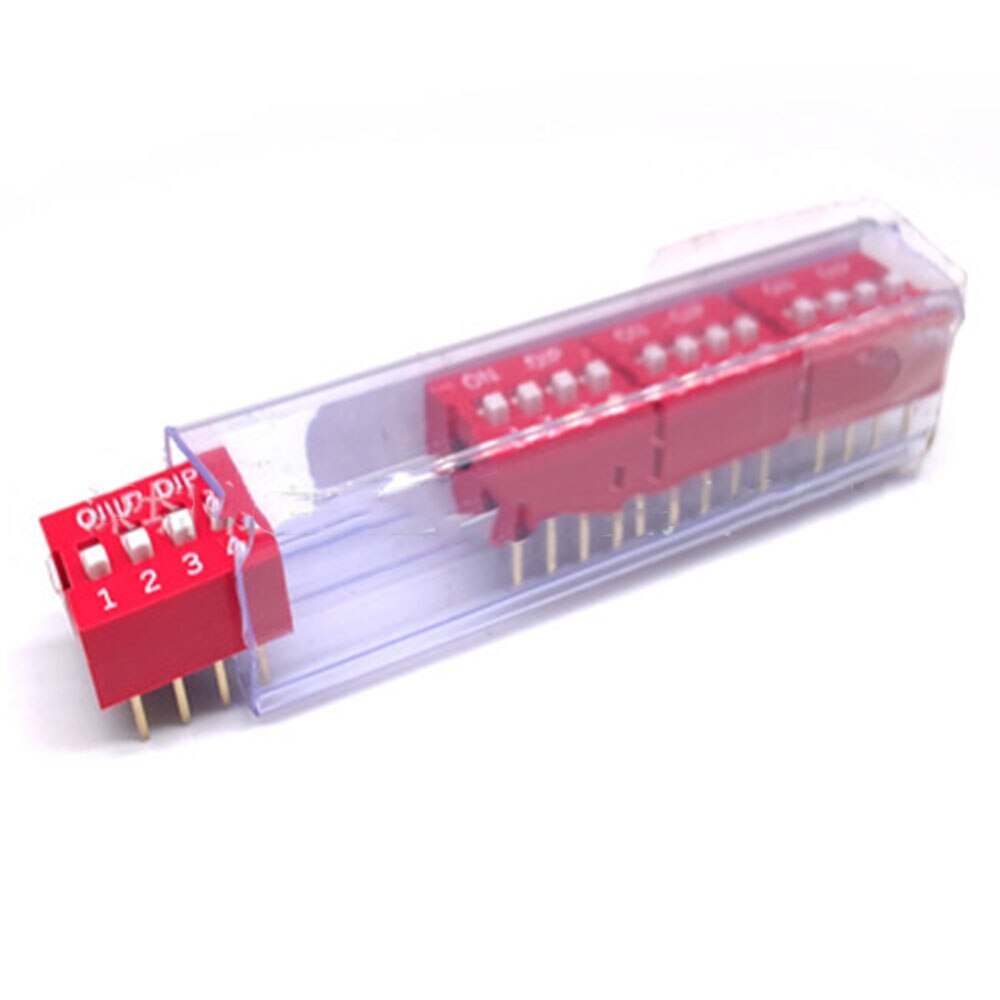 10PCS DIP Switch 4 bit Way 2.54mm Toggle Switch Snap Switch