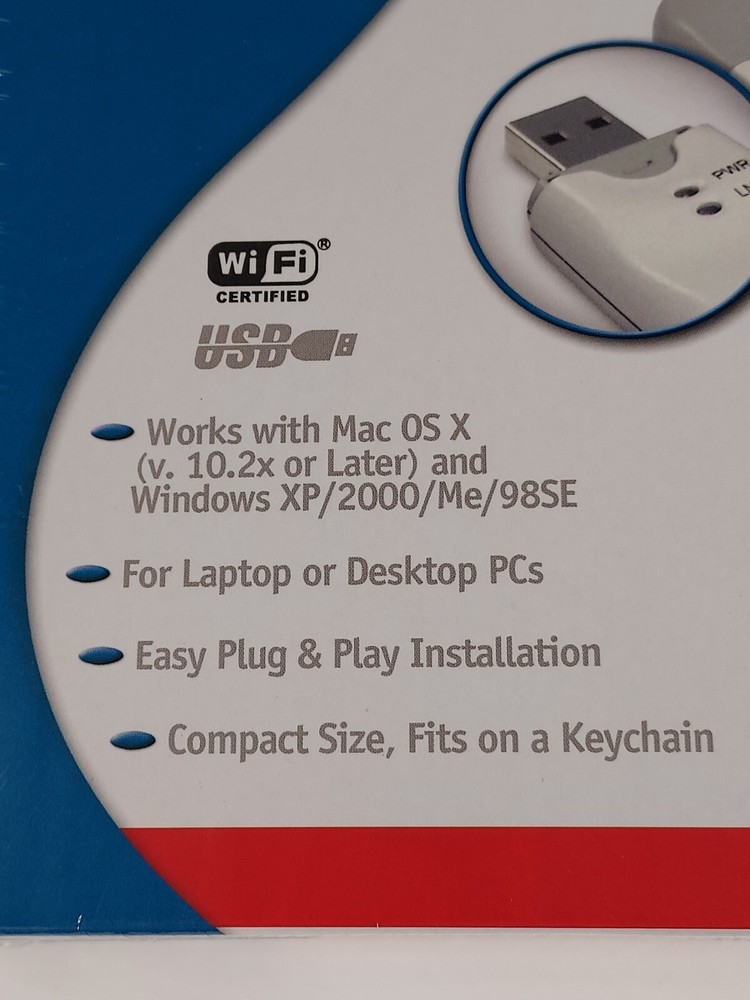 D-link Air Wireless Network- USB Adapter 802.11b DWL-122 New