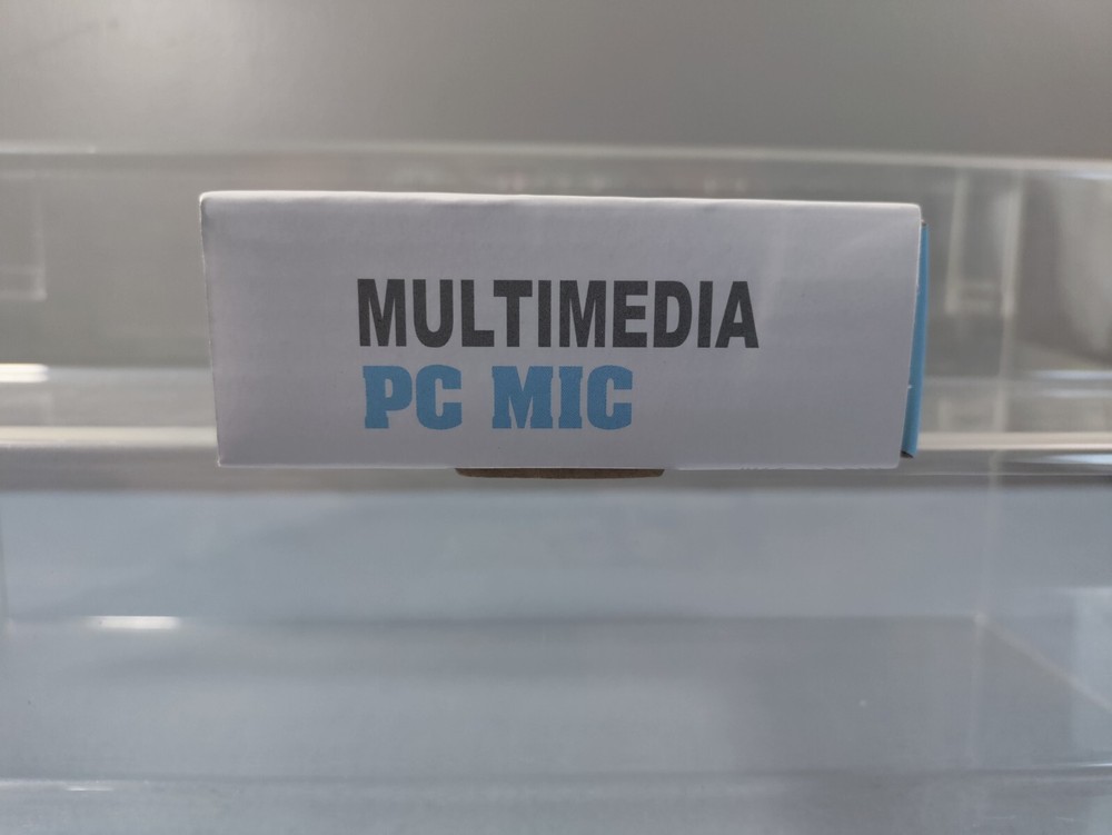 NEW MULTIMEDIA PC MIC HIGH PERFORMANCE COMPUTER MICROPHONE DESKTOP ROUND & BLACK