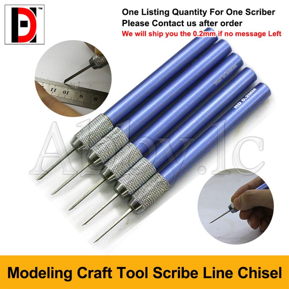 One of 0.2~ 1 mm Modeling Tools  Accessory Scriber Craft Tool Scribe Line Chisel