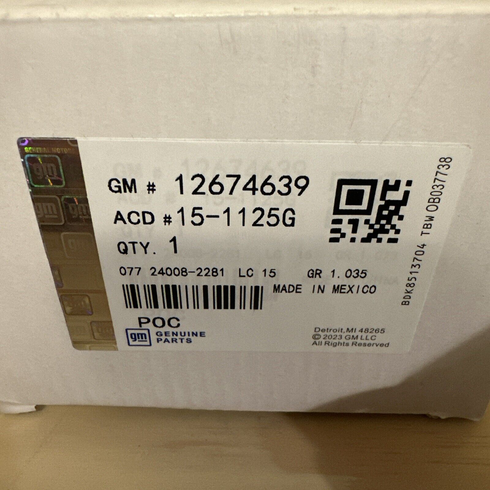 NEW OEM Genuine GM Engine Coolant Thermostat Kit 12674639