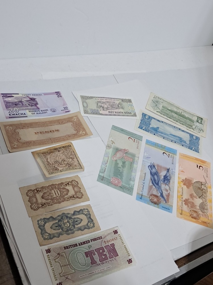 12 Various Foreign Banknotes (s)