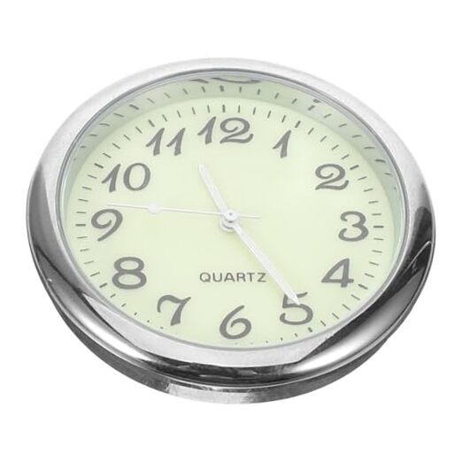 Mini Quartz Clock for Car Dashboard Analog Decorative Clock Easy Installation